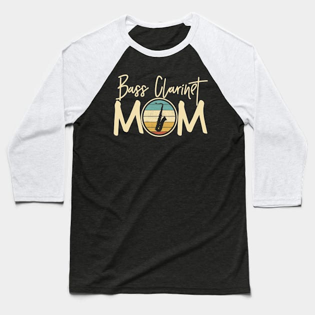 Marching Band - Funny Retro Bass Clarinet Mom Gift Baseball T-Shirt by DnB